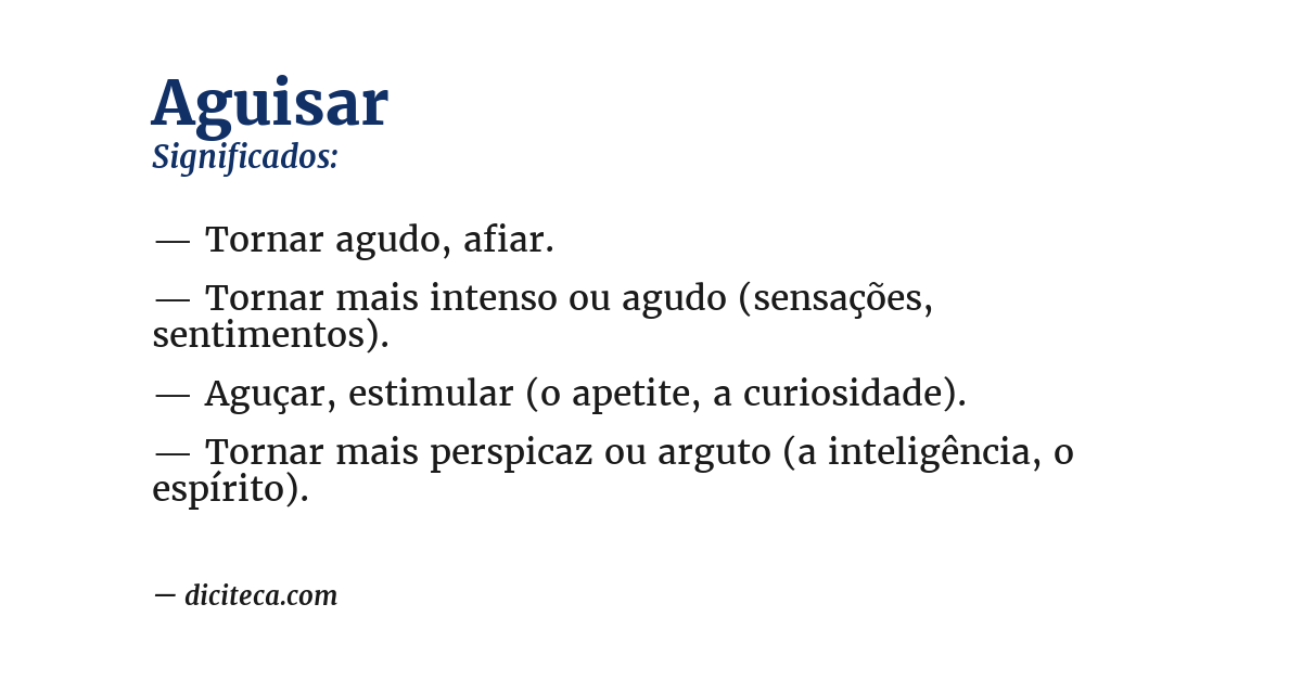 Significado de aguisar