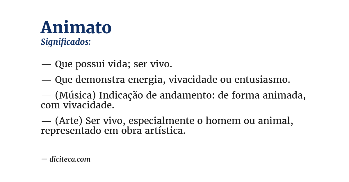 Significado de animato