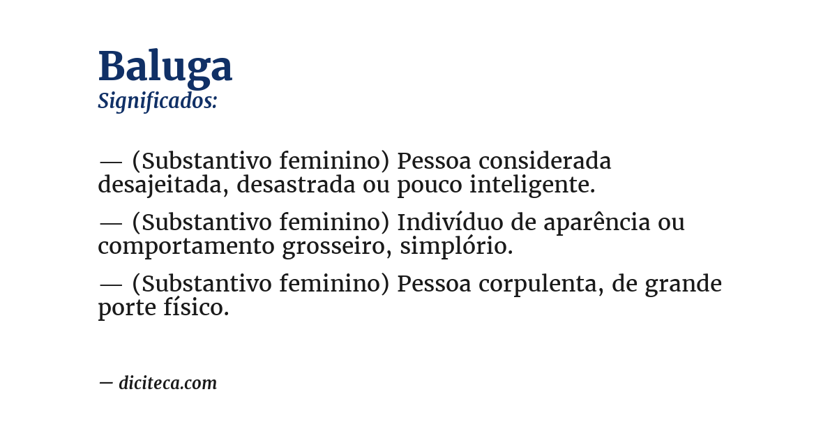 Significado de baluga