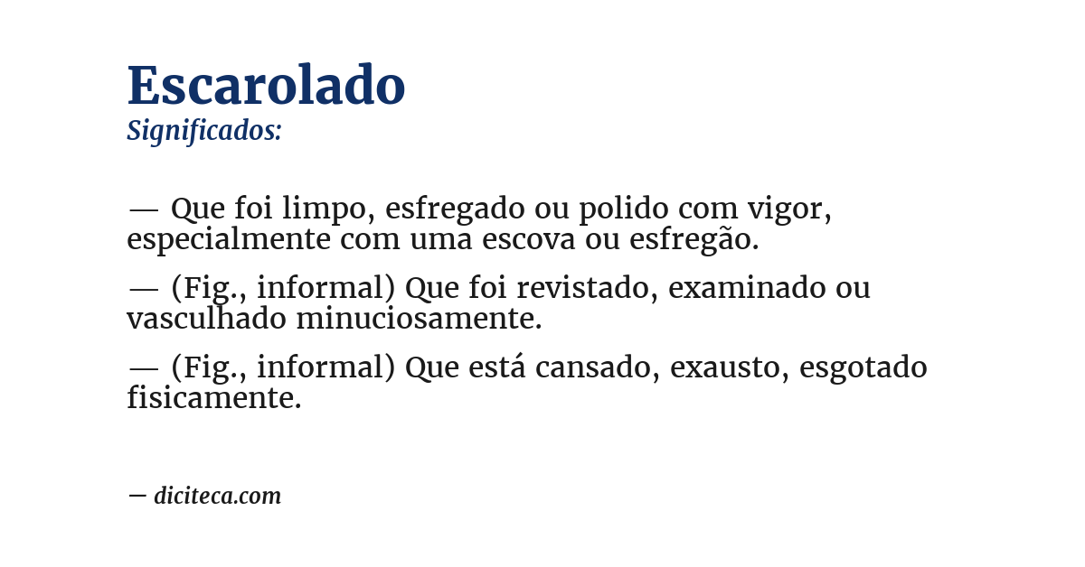 Significado de escarolado