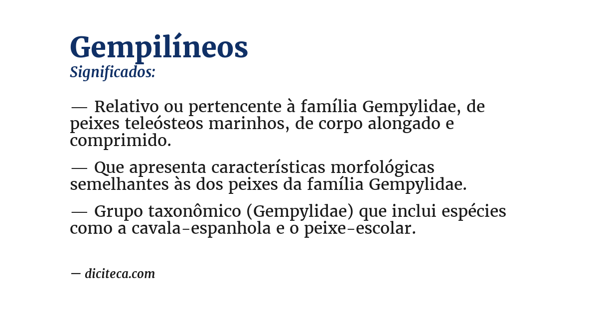 Significado de gempilíneos