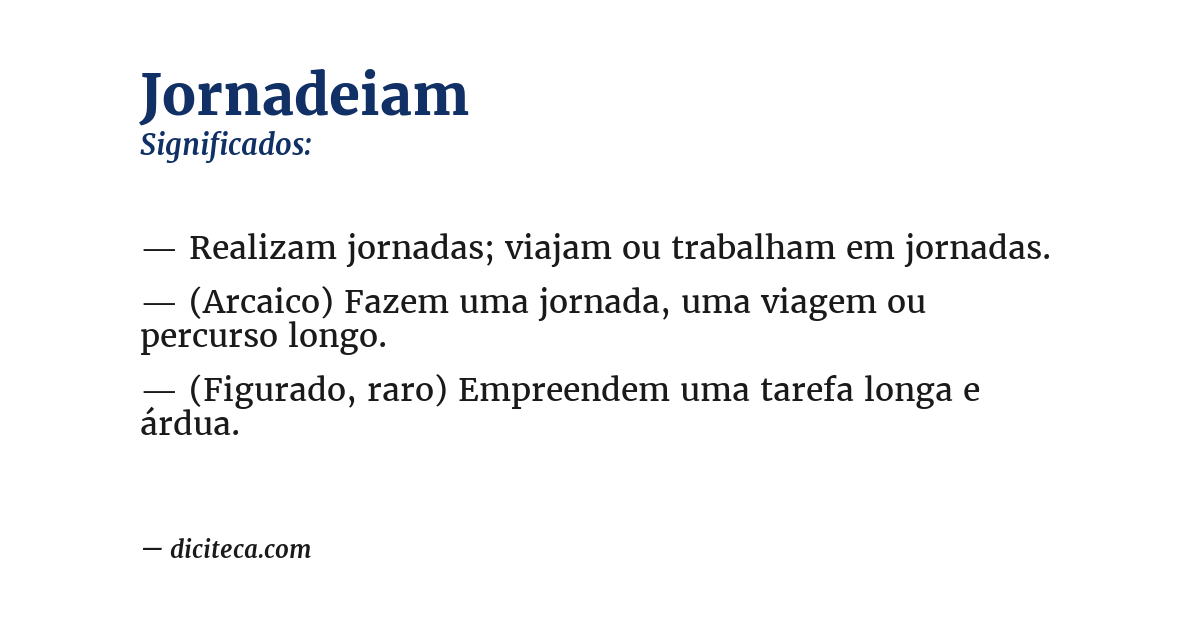 Significado de jornadeiam