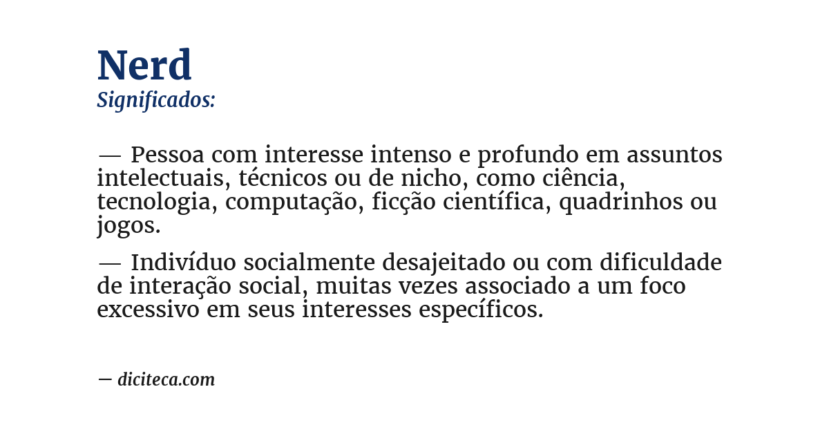 Significado de nerd
