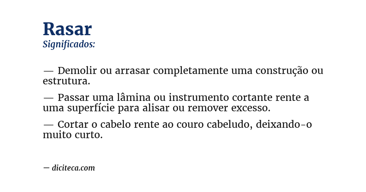 Significado de rasar