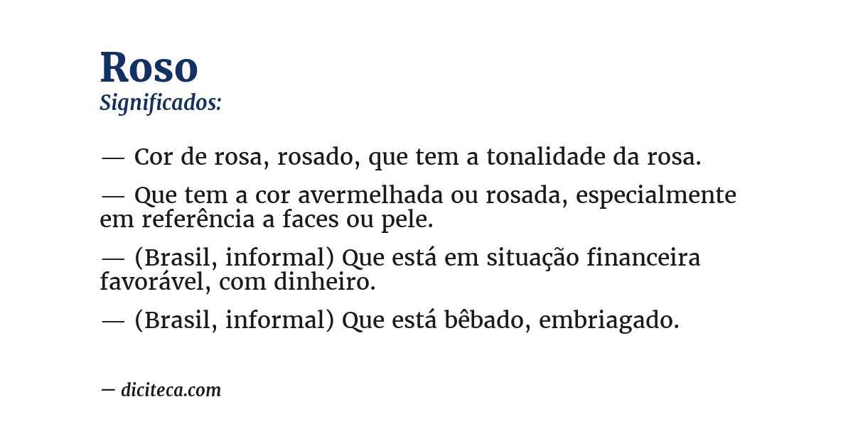 Significado de roso