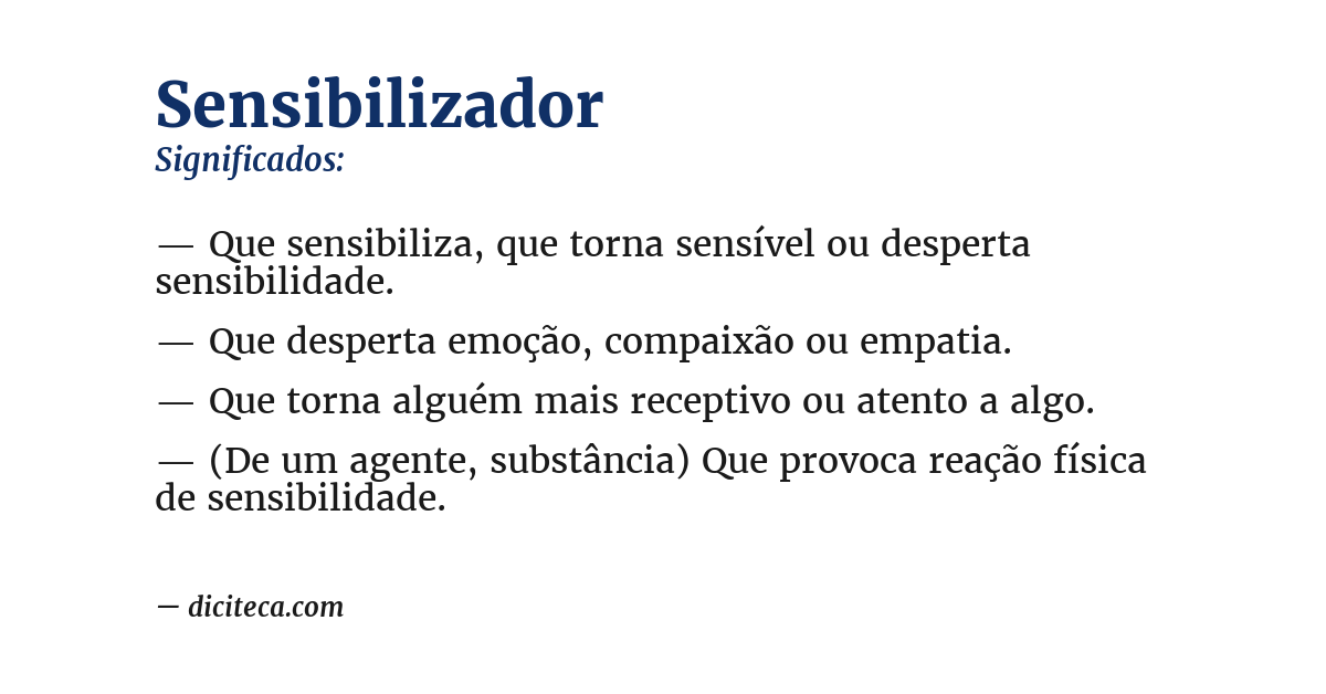 Significado de sensibilizador