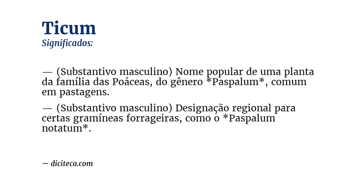 Significado de ticum
