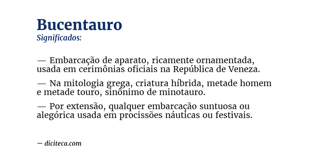 Significado de bucentauro