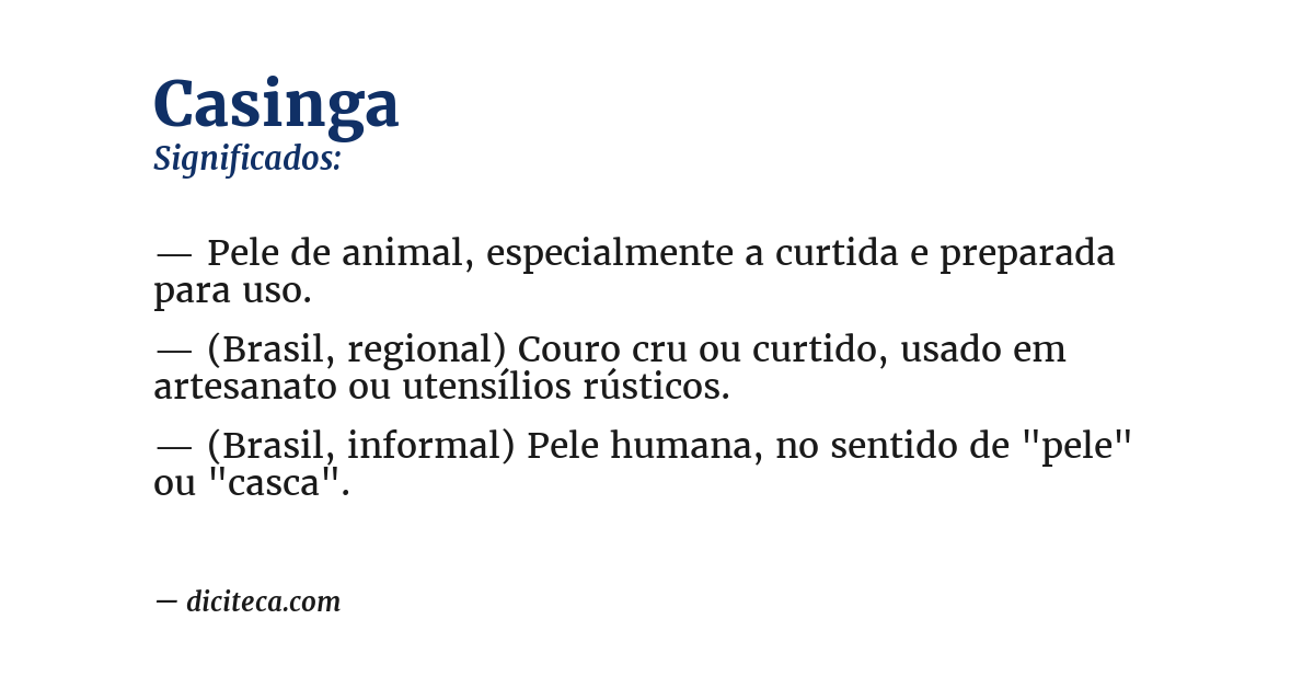 Significado de casinga