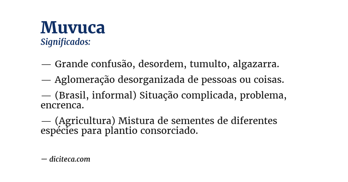 Significado de muvuca