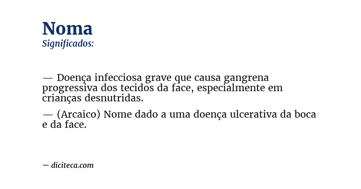 Significado de noma
