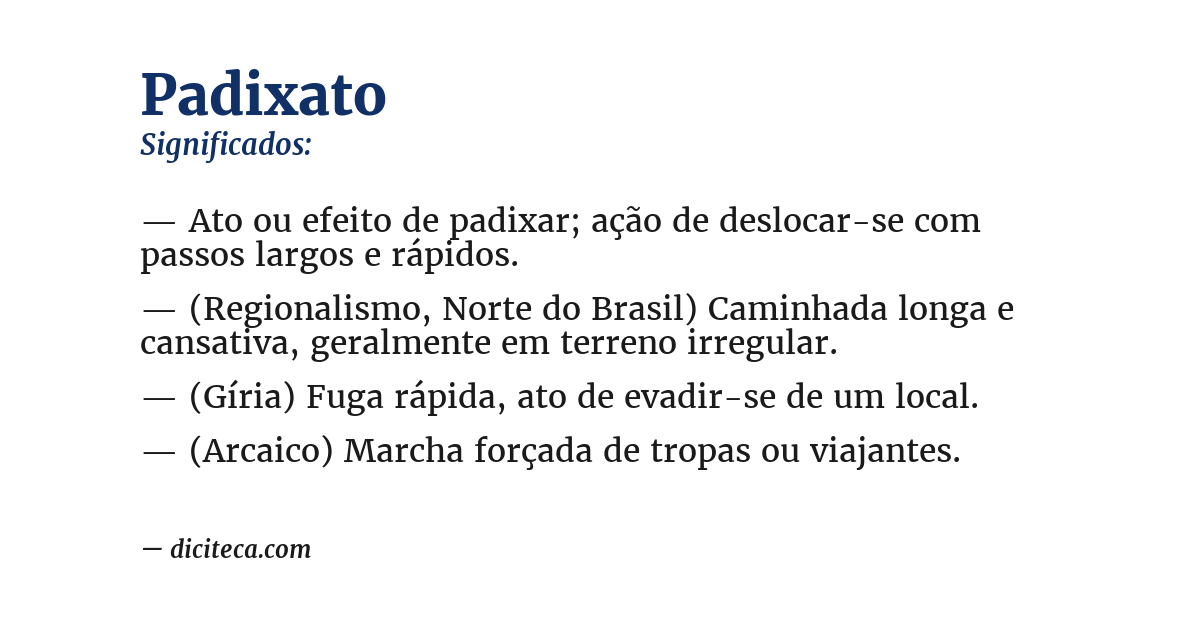 Significado de padixato