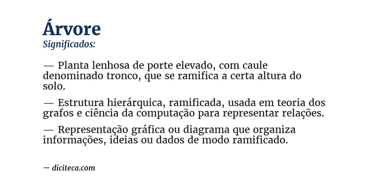 Significado de árvore