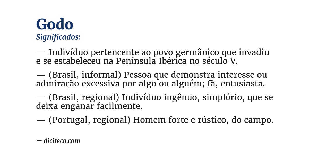 Significado de godo