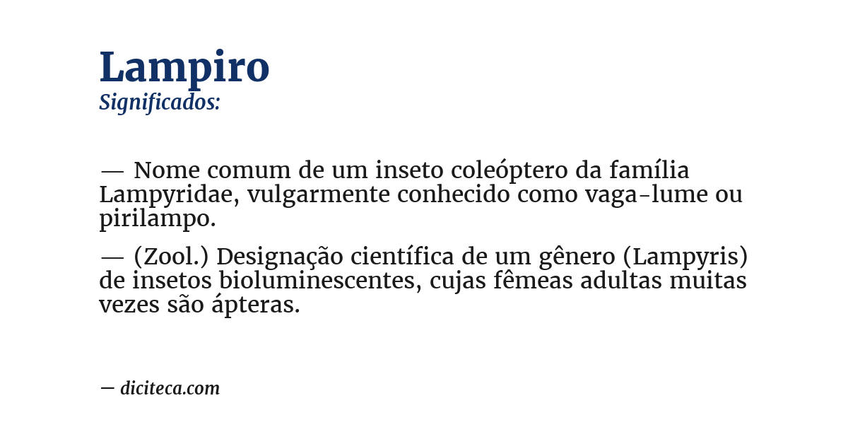Significado de lampiro