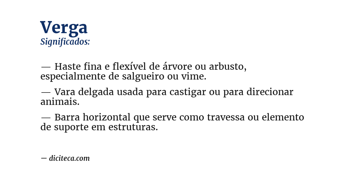 Significado de verga