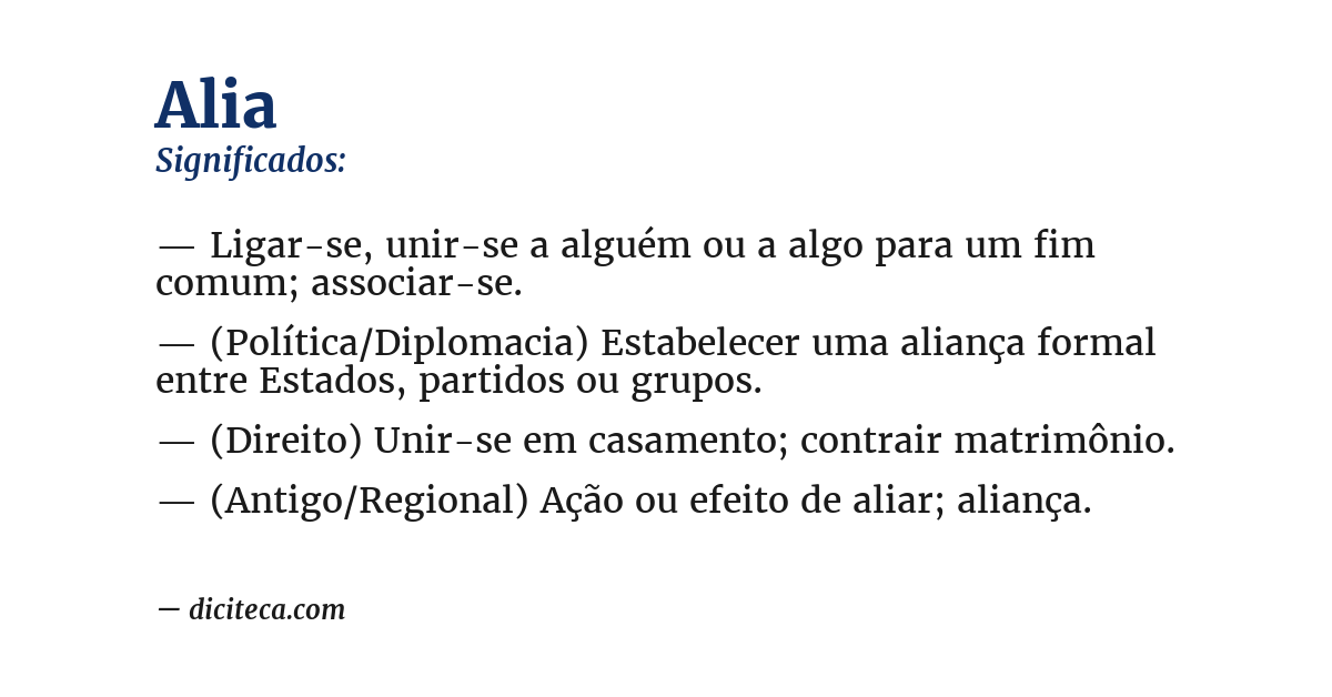 Significado de alia