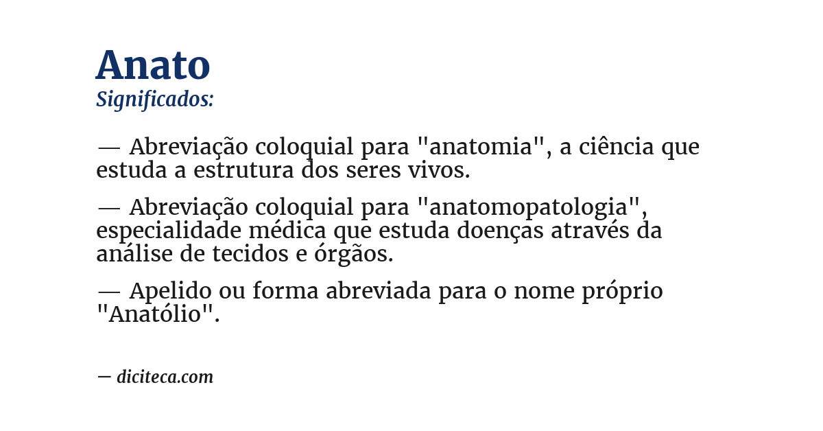 Significado de anato