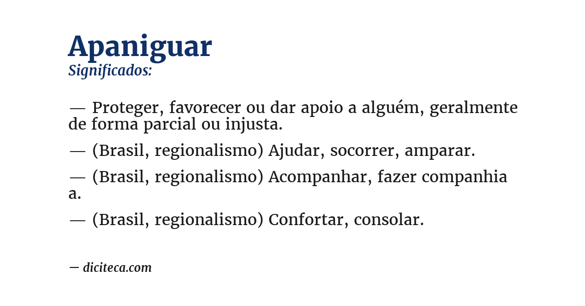 Significado de apaniguar