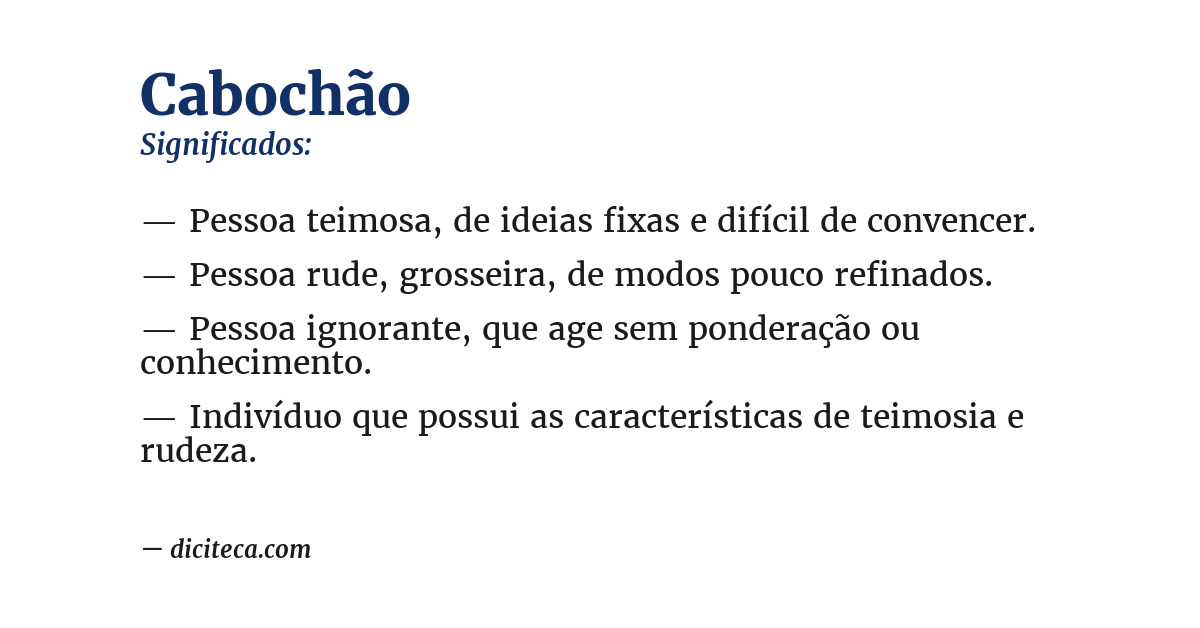 Significado de cabochão