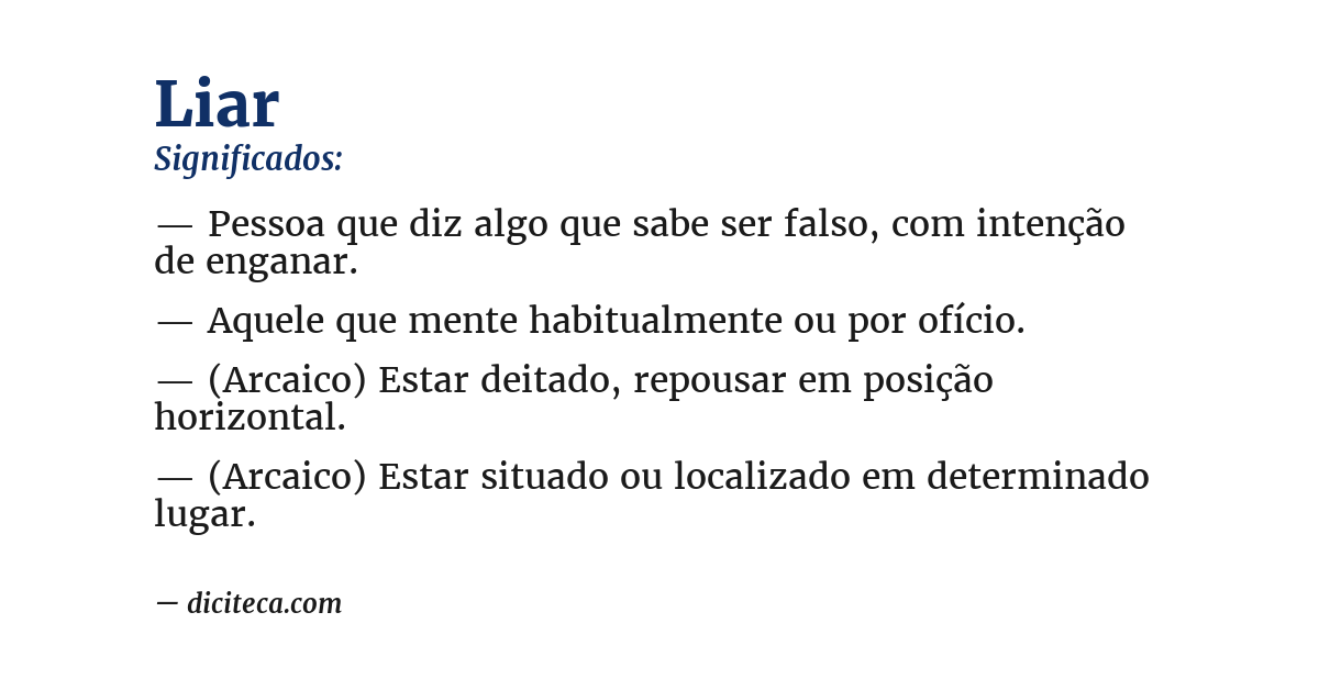Significado de liar