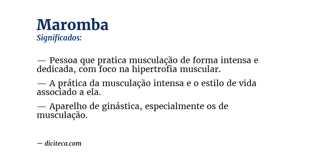 Significado de maromba