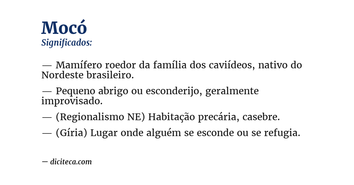Significado de mocó