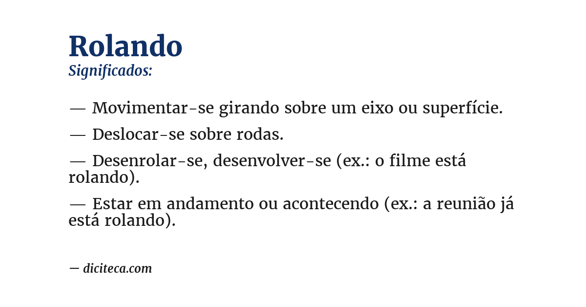 Significado de rolando