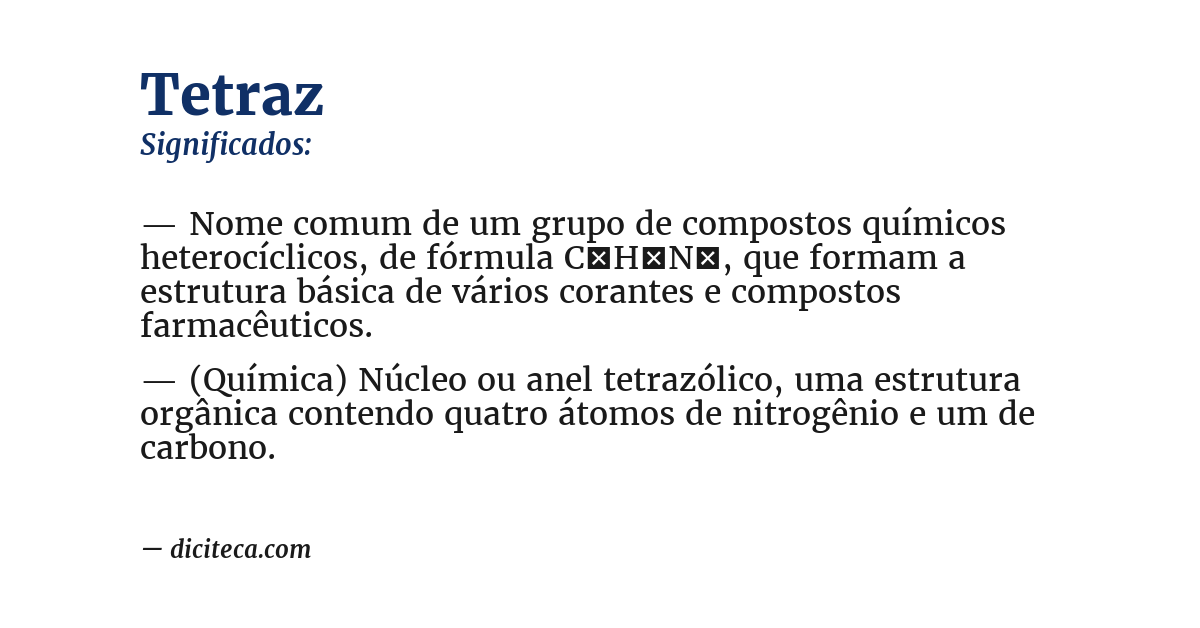 Significado de tetraz