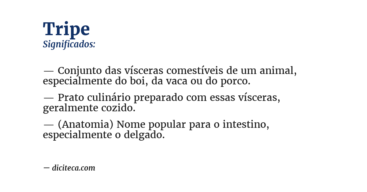 Significado de tripe