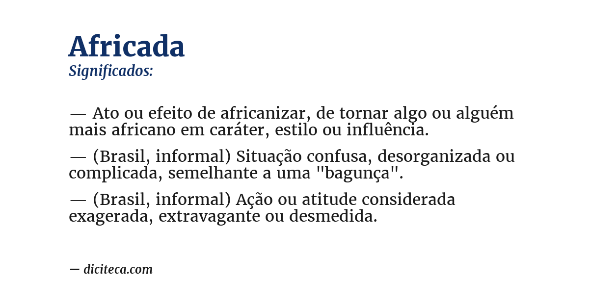 Significado de africada