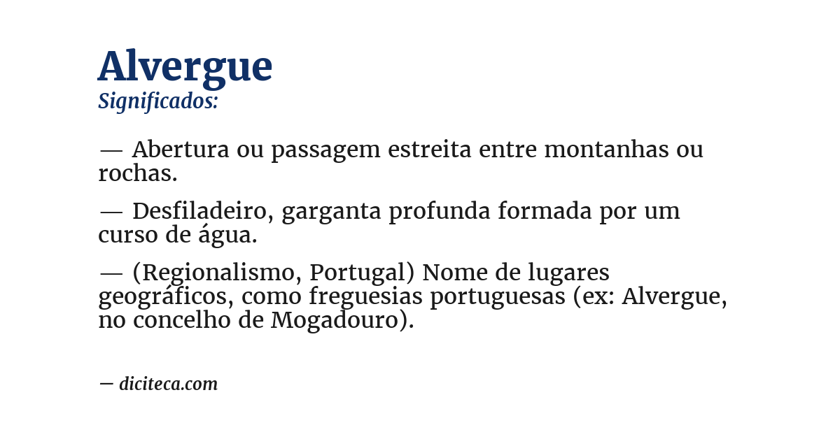 Significado de alvergue
