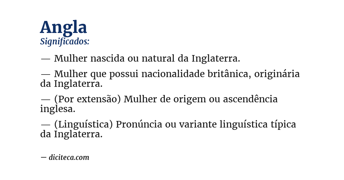 Significado de angla