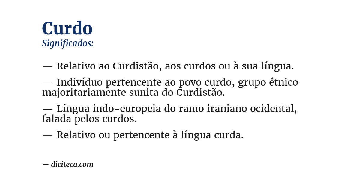 Significado de curdo