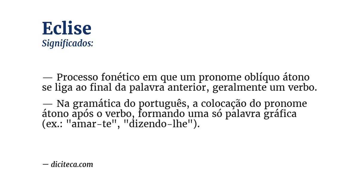 Significado de eclise