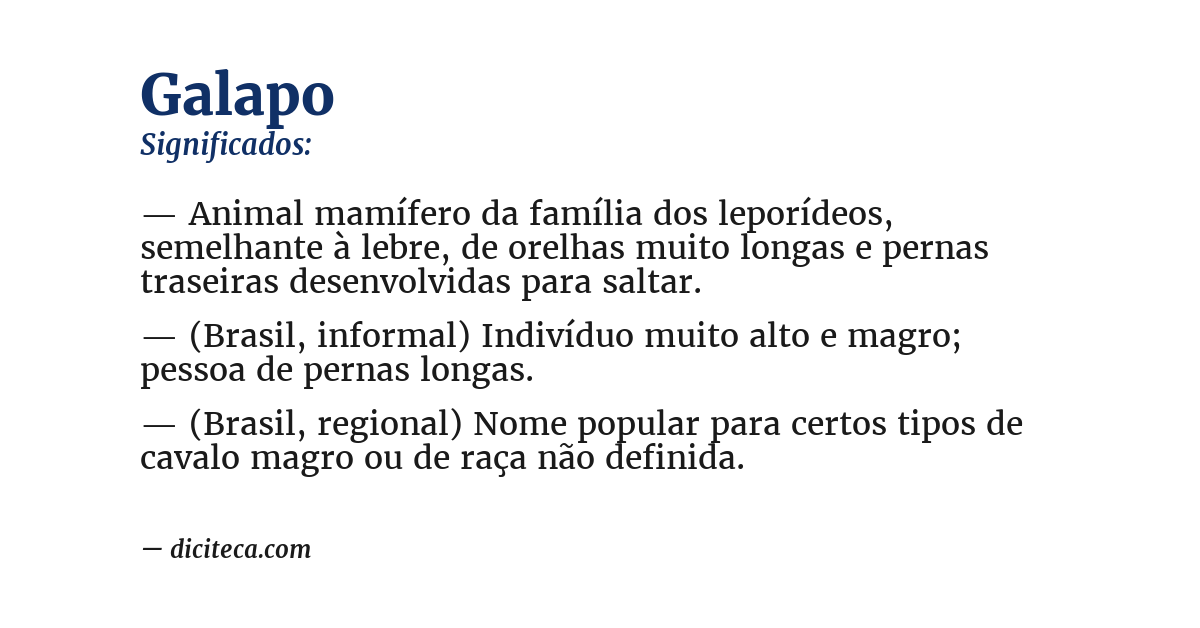 Significado de galapo