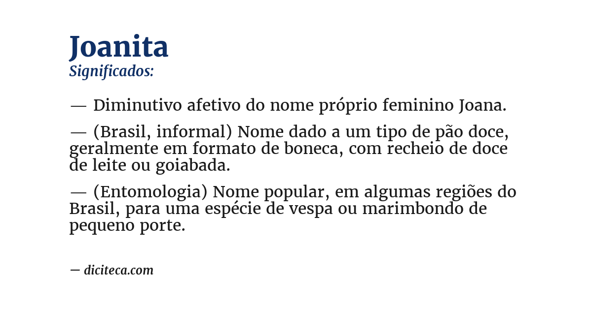 Significado de joanita