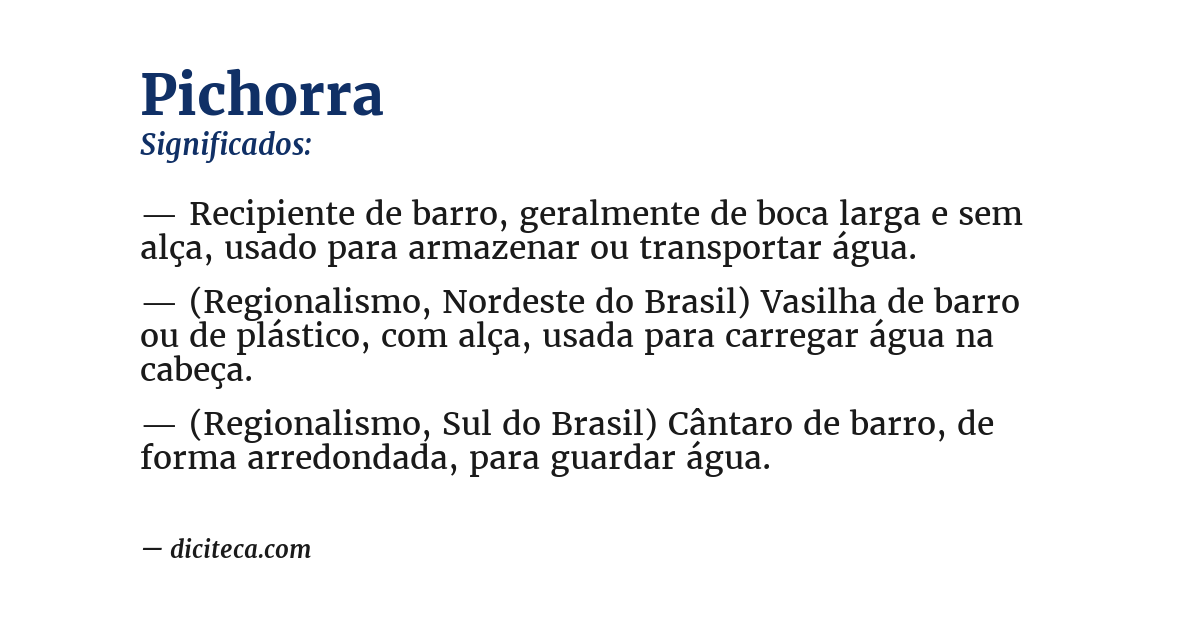 Significado de pichorra