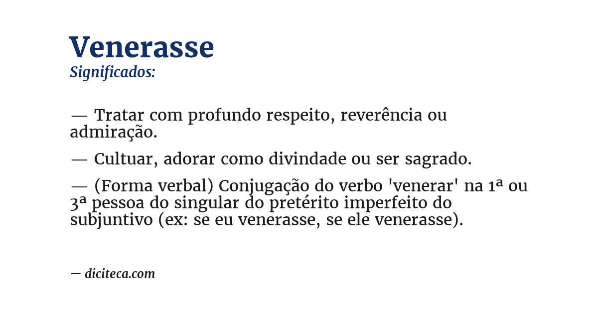 Significado de venerasse