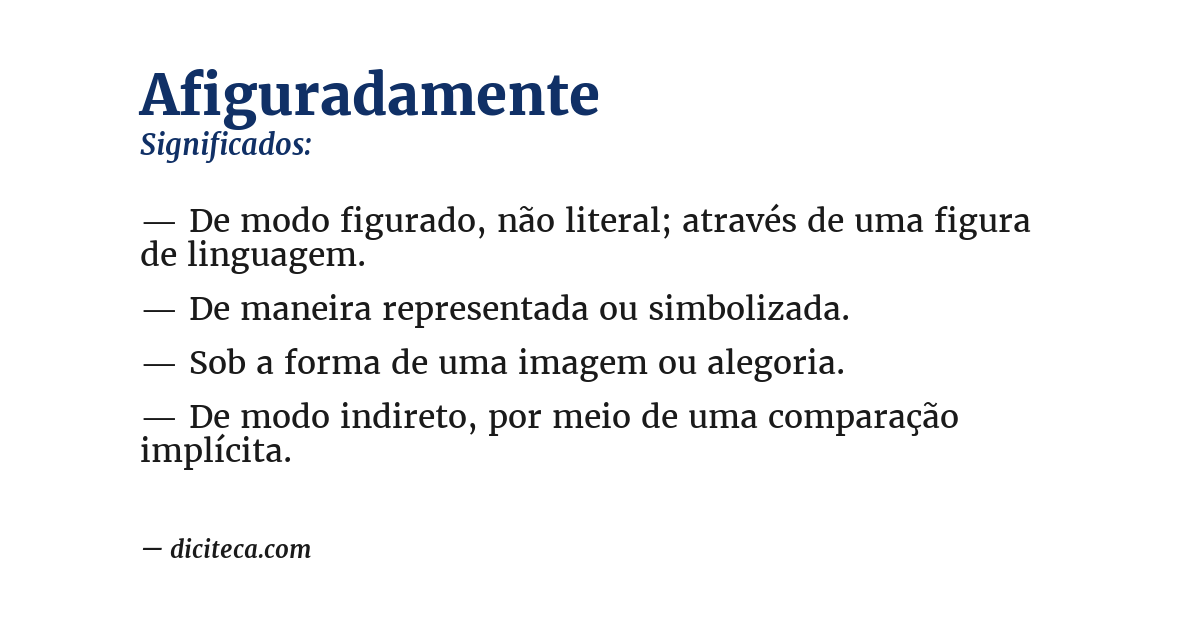 Significado de afiguradamente