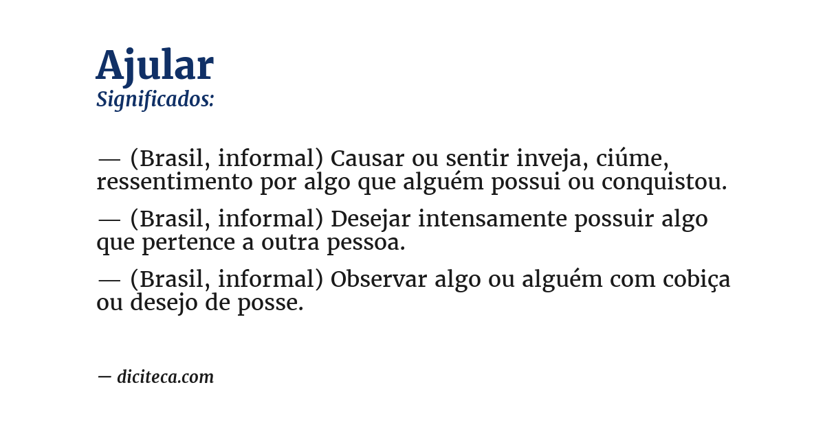 Significado de ajular