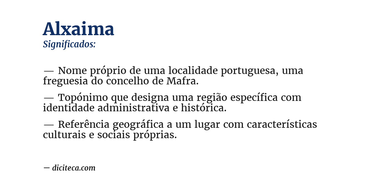 Significado de alxaima