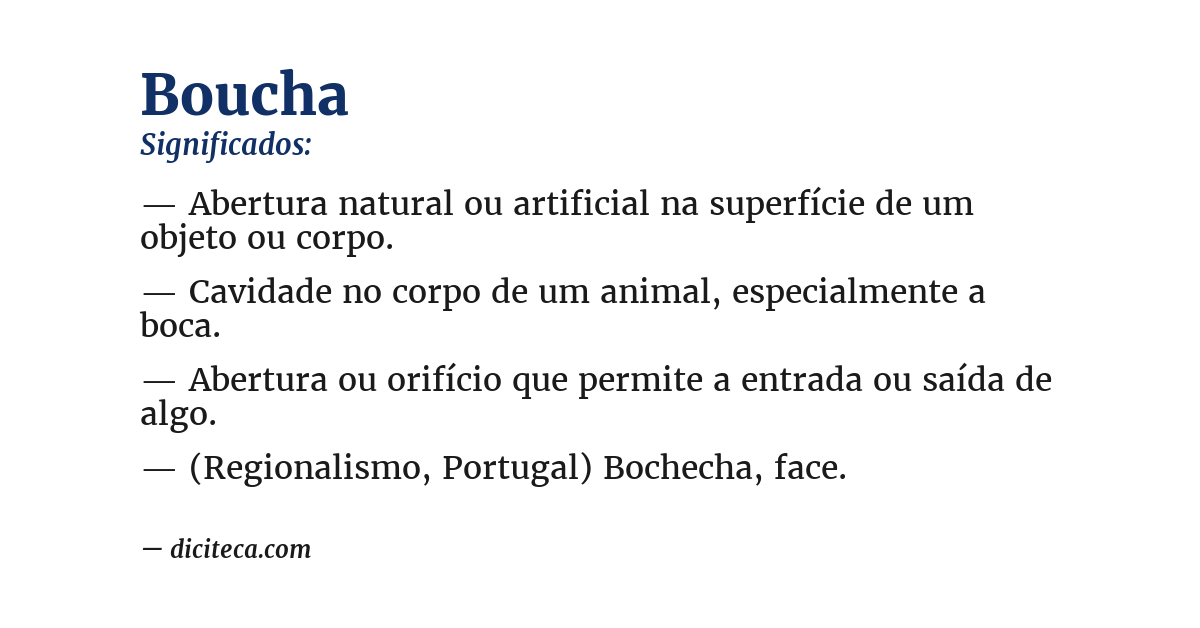 Significado de boucha