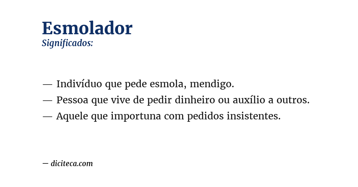 Significado de esmolador