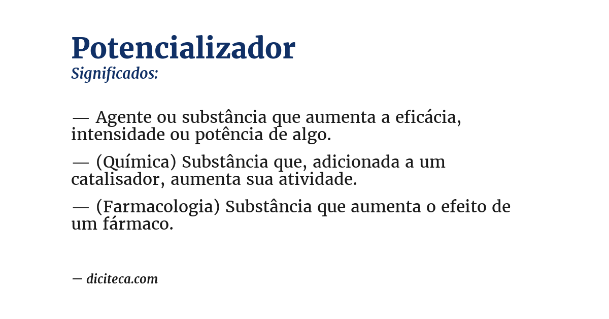 Significado de potencializador