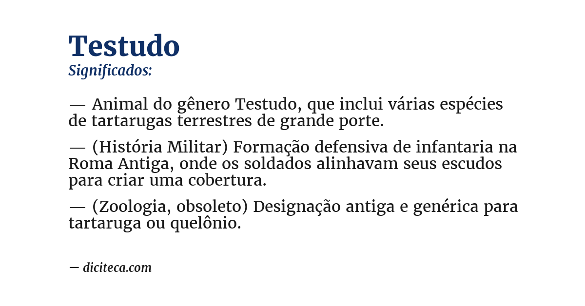 Significado de testudo