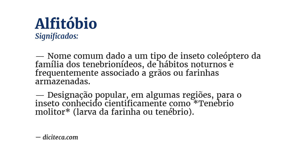 Significado de alfitóbio