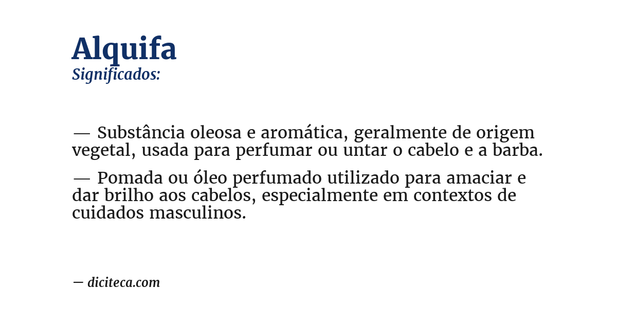 Significado de alquifa