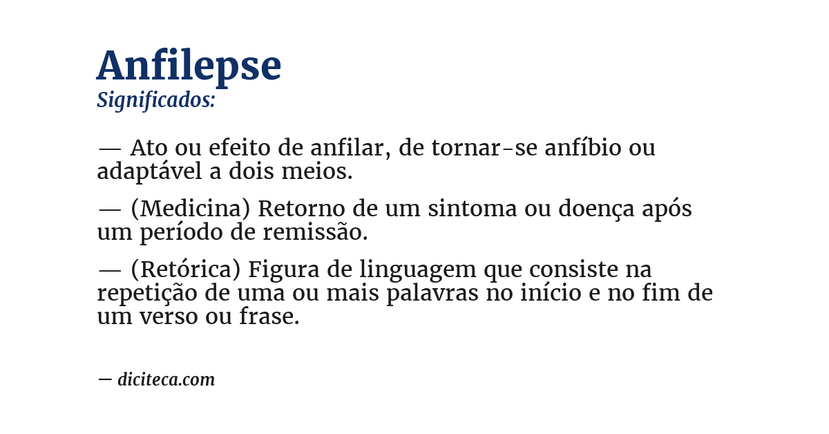 Significado de anfilepse