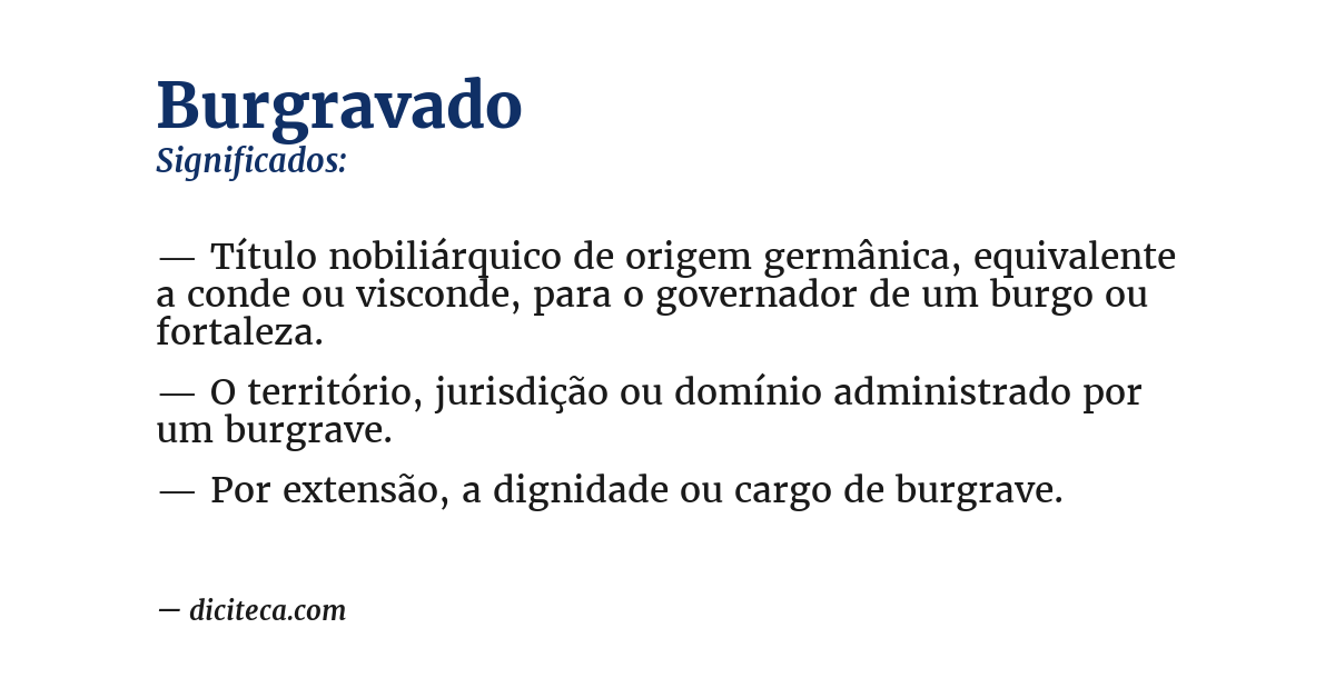 Significado de burgravado